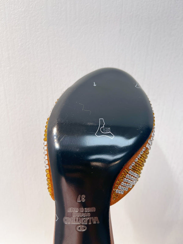 VT High Heeled Sandals Russet Sheepskin 292837