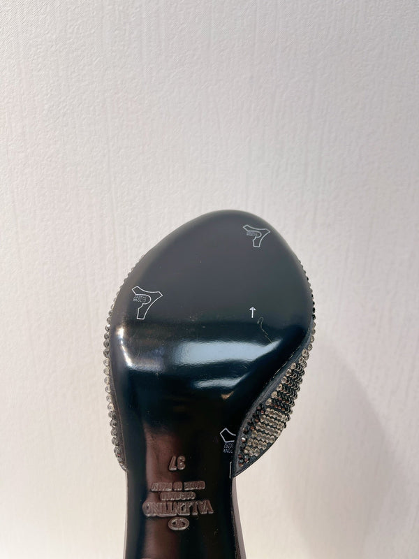 VT High Heeled Sandals Gray Sheepskin 292845