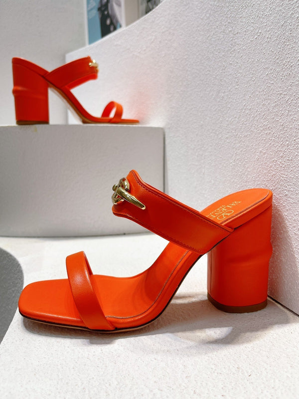 VT Heeled Sandal Fire Cowhide 292881