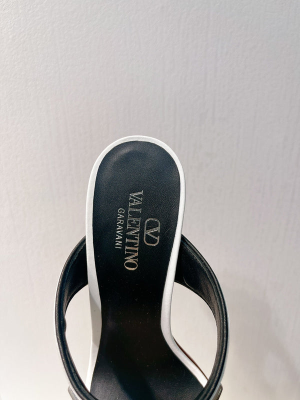 VT Heeled Sandal White Cowhide 292886