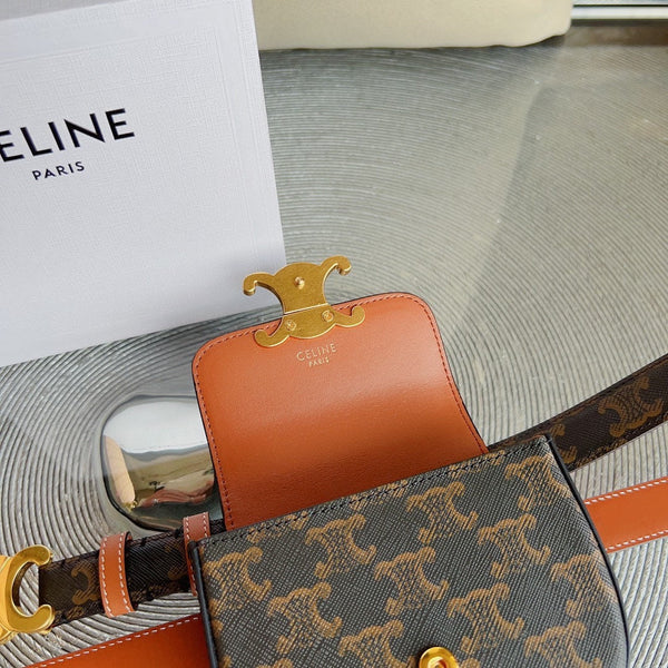 triomphe canvas belt bag triomphe gold buckle