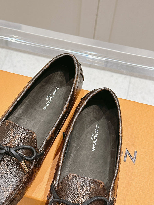 LV Gloria Loafer Brown Monogram Canvas 480735