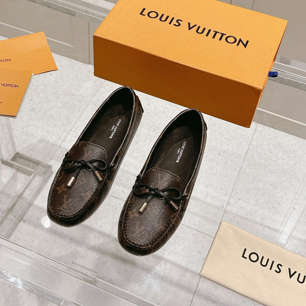 LV Gloria Loafer Brown Monogram Canvas 480735