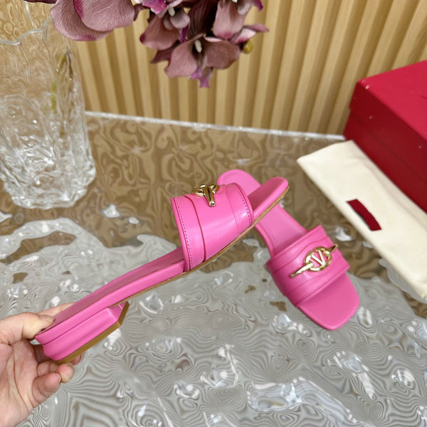 Sandalo Mule The Bold Edition Vlogo Punta Quadrata 20mm Rosa