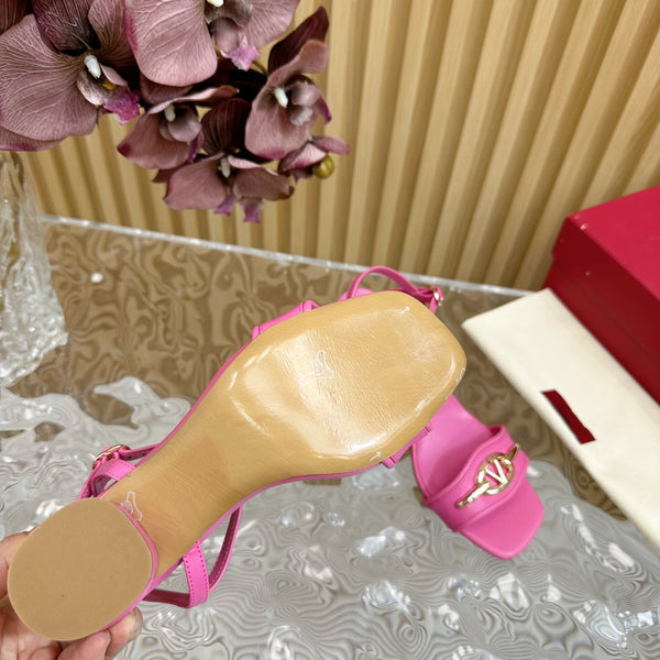 Sandalo con cinturino posteriore 70 The Bold Edition Vlogo punta quadrata rosa