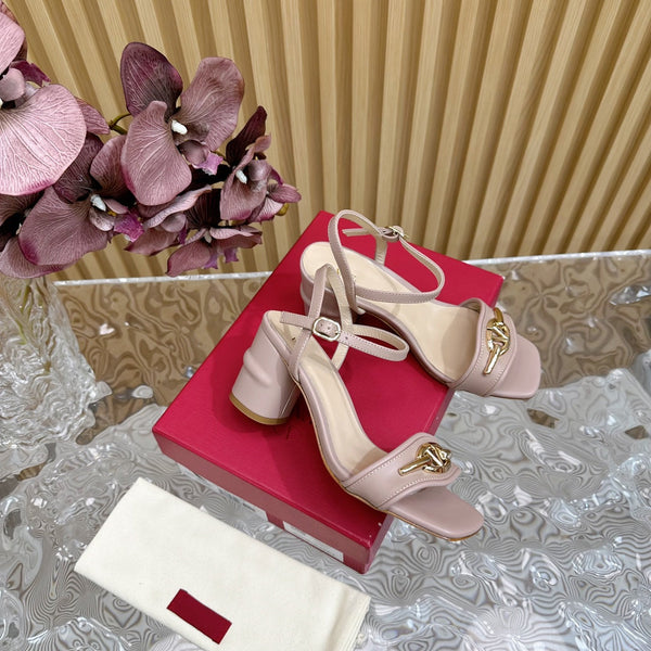 Sandalo con cinturino posteriore 70 The Bold Edition Vlogo Punta quadrata Rosa cannella