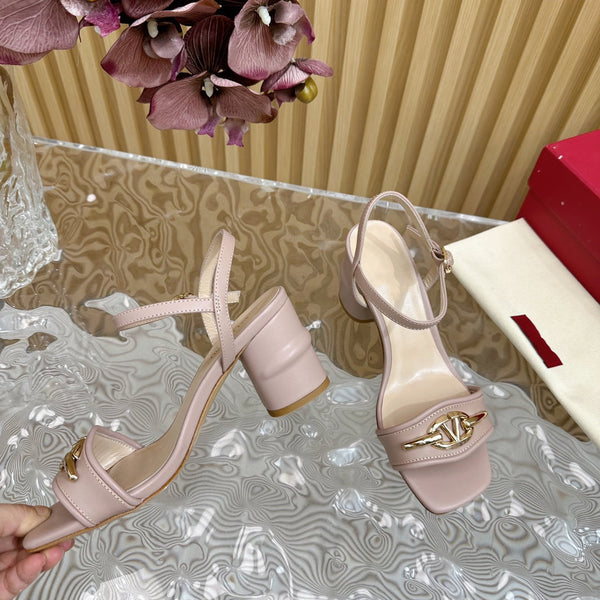 Sandalo con cinturino posteriore 70 The Bold Edition Vlogo Punta quadrata Rosa cannella