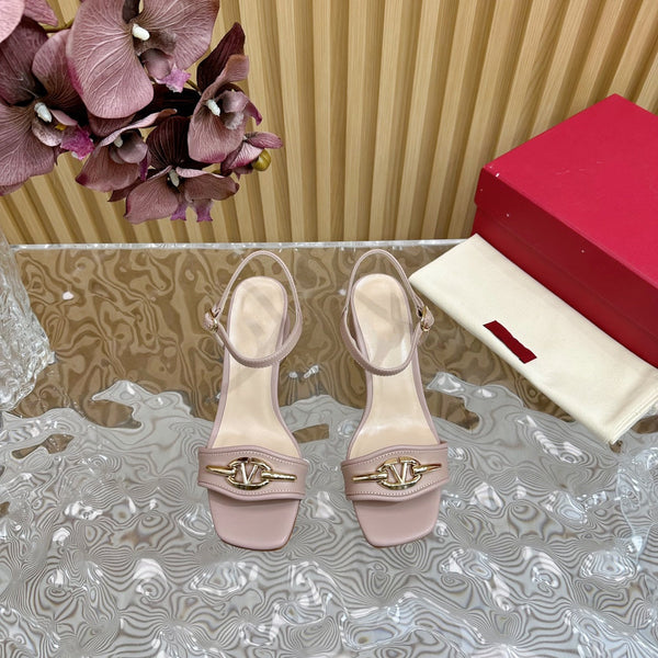 Sandalo con cinturino posteriore 70 The Bold Edition Vlogo Punta quadrata Rosa cannella