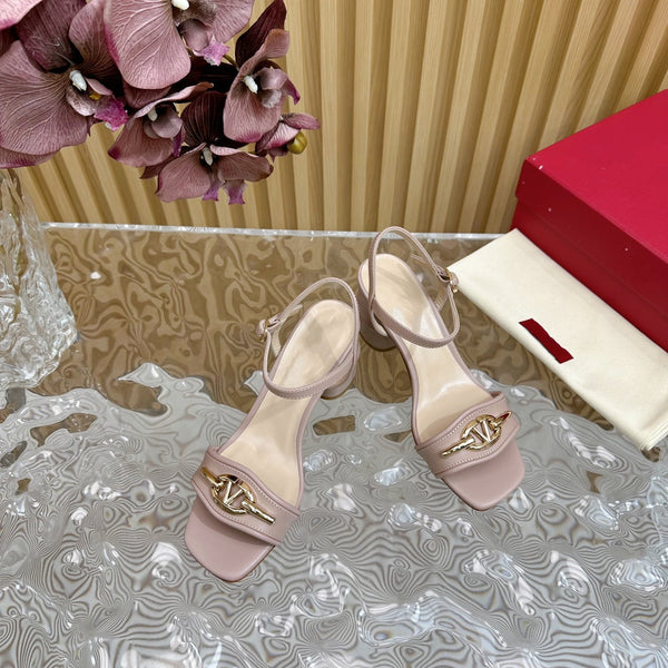 Sandalo con cinturino posteriore 70 The Bold Edition Vlogo Punta quadrata Rosa cannella