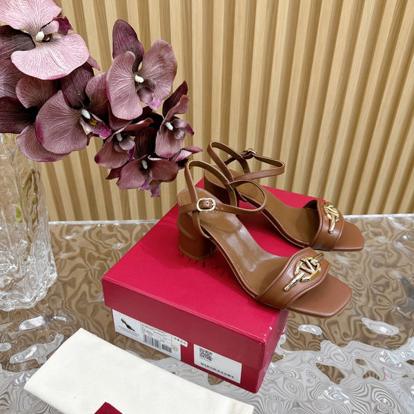 Sandalo con cinturino posteriore 70 The Bold Edition Vlogo punta quadrata marrone