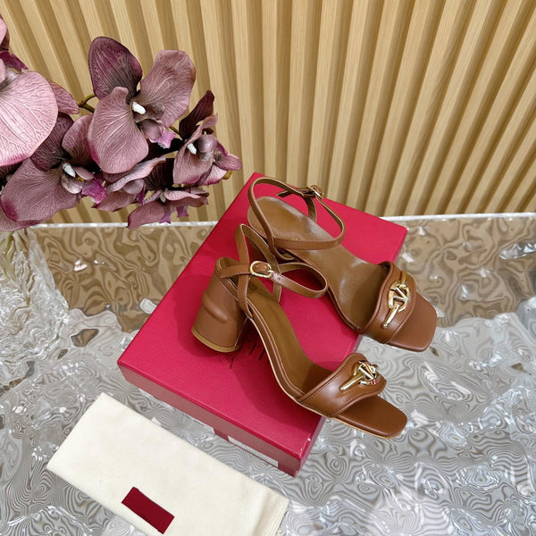 Sandalo con cinturino posteriore 70 The Bold Edition Vlogo punta quadrata marrone