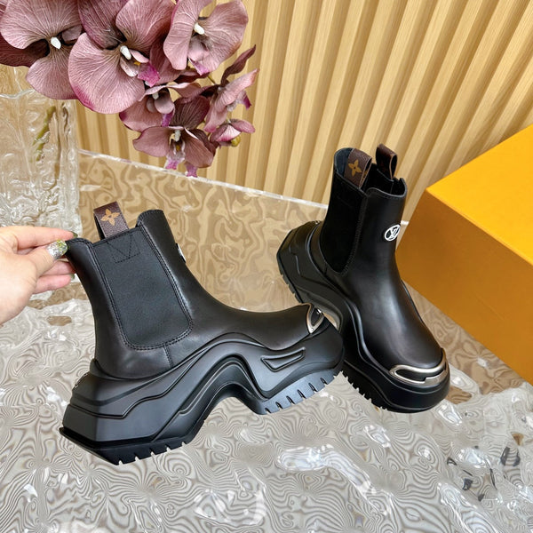 LV Archlight 2.0 Platform Boots 60mm Black Cowhide