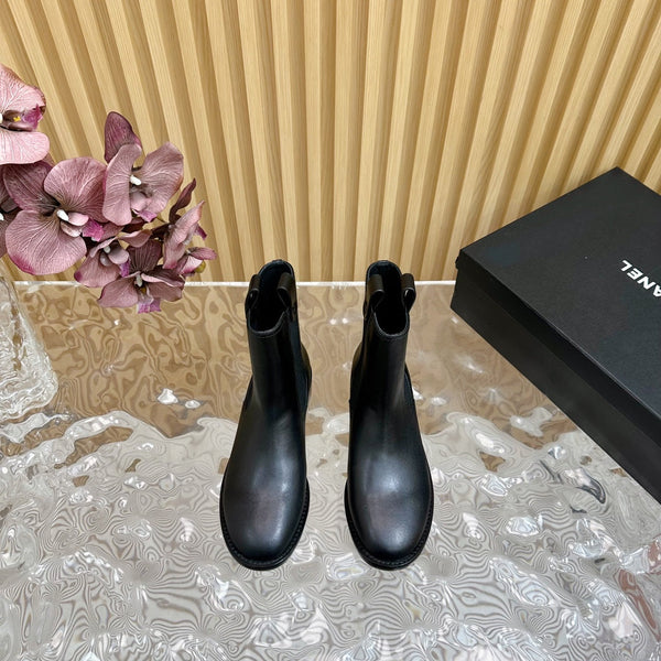 CC Ankle Boots 25mm Black Calfskin