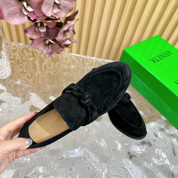 BV Astaire Loafer Black Suede 925616