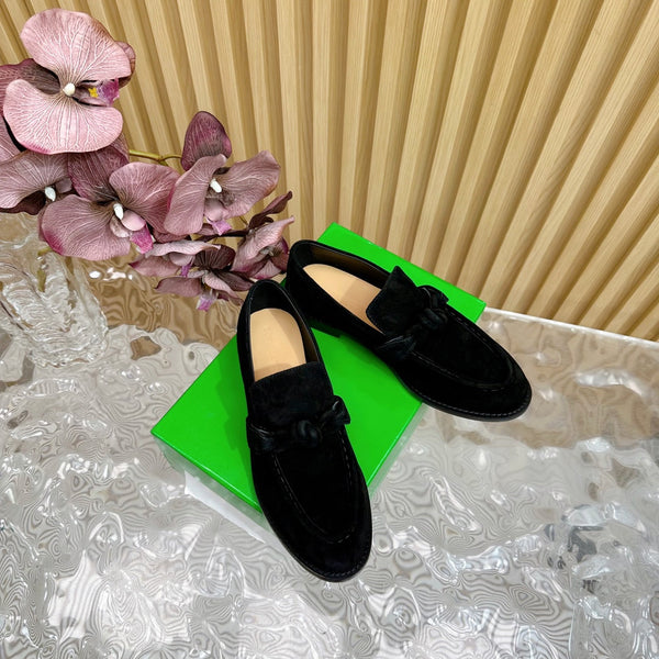 BV Astaire Loafer Black Suede 925616