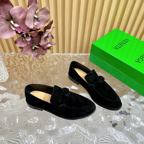 BV Astaire Loafer Black Suede 925616