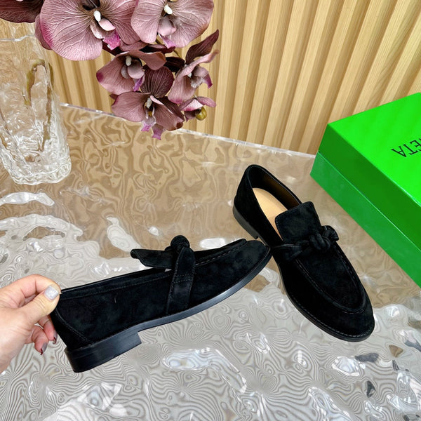 BV Astaire Loafer Black Suede 925616