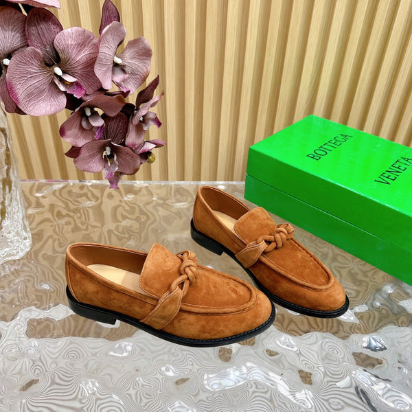 BV Astaire Loafer Gold Suede 925618