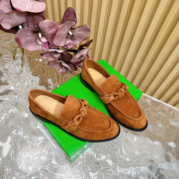 BV Astaire Loafer Gold Suede 925618