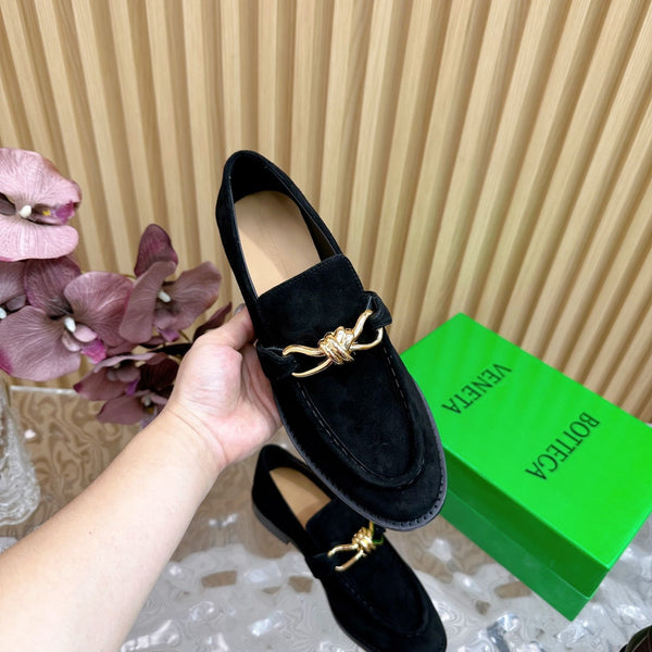 Mocassino BV Astaire in camoscio nero Ghw 925629