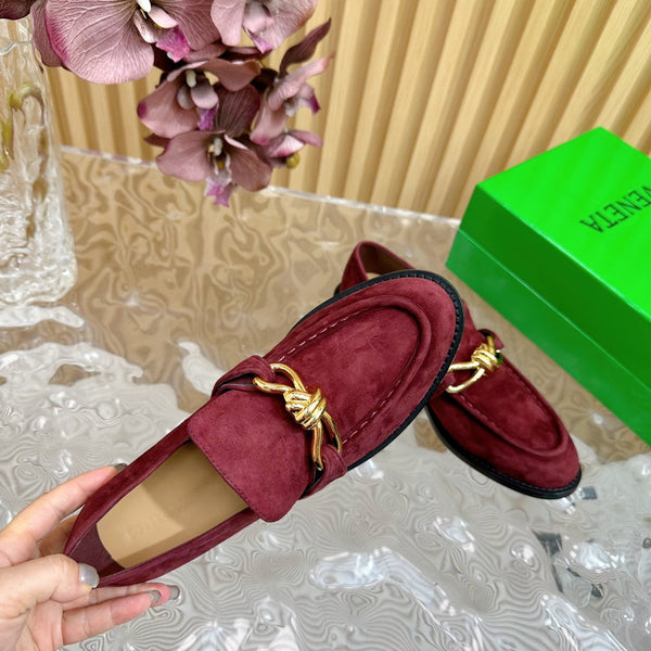 BV Astaire Loafer Wine Suede Ghw 925633