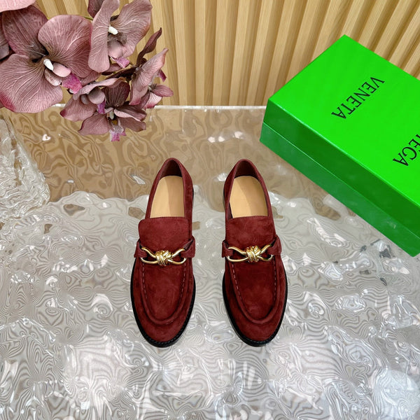 BV Astaire Loafer Wine Suede Ghw 925633