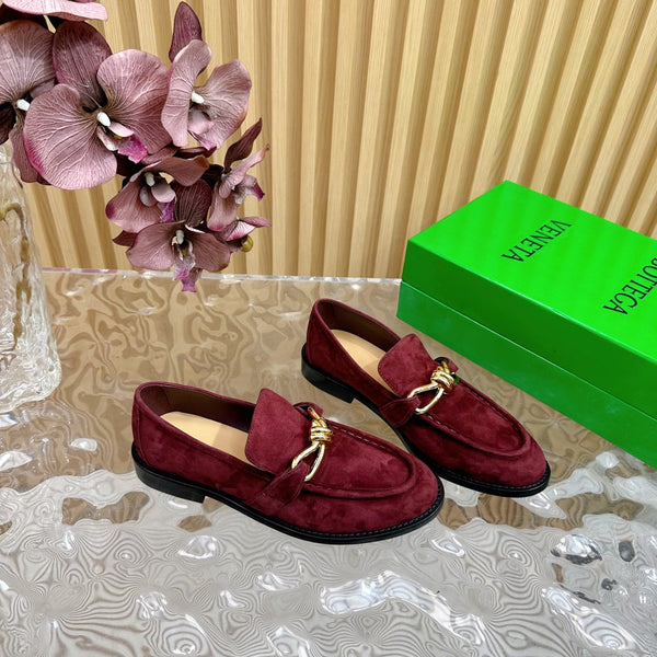 BV Astaire Loafer Wine Suede Ghw 925633