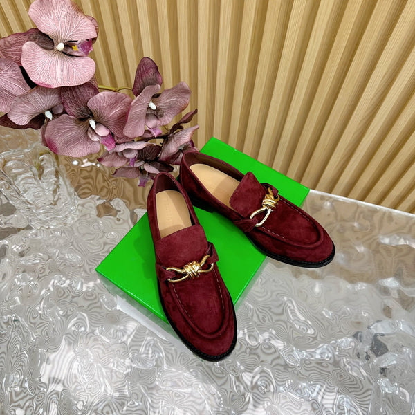 BV Astaire Loafer Wine Suede Ghw 925633