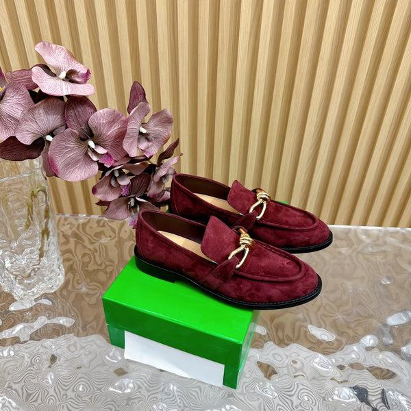 BV Astaire Loafer Wine Suede Ghw 925633