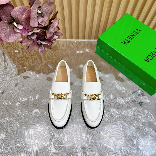 BV Astaire Loafer White Lambskin Ghw 925635