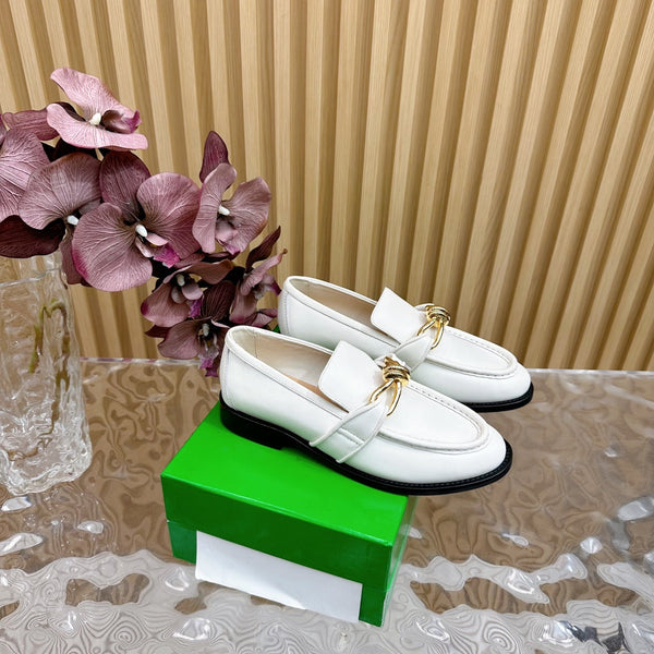 BV Astaire Loafer White Lambskin Ghw 925635