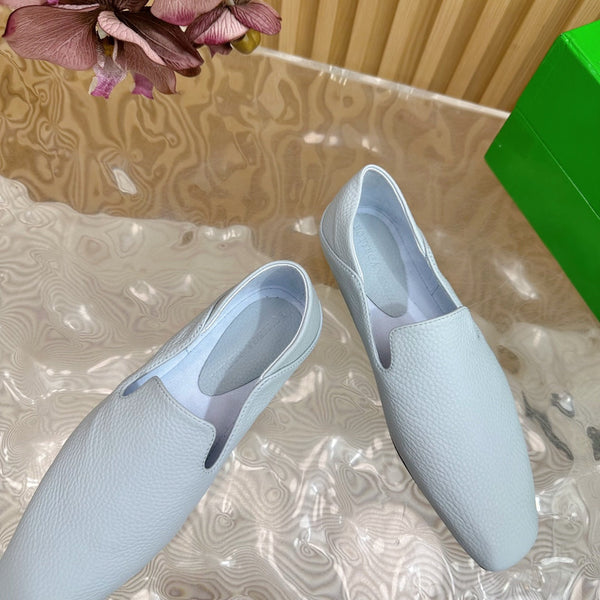 Pantofole Adamo in pelle di vitello blu nuvola BV 957403