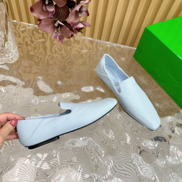 Pantofole Adamo in pelle di vitello blu nuvola BV 957403