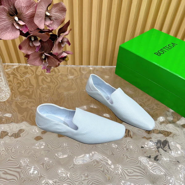 Pantofole Adamo in pelle di vitello blu nuvola BV 957403