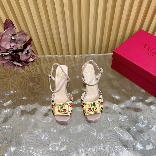 VT 2025 High Heels Sandals 110mm Nude Calfskin 286487