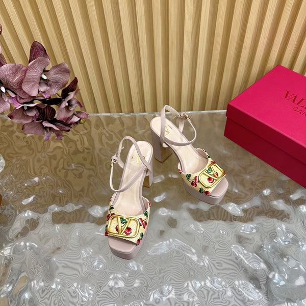 VT 2025 High Heels Sandals 110mm Nude Calfskin 286487