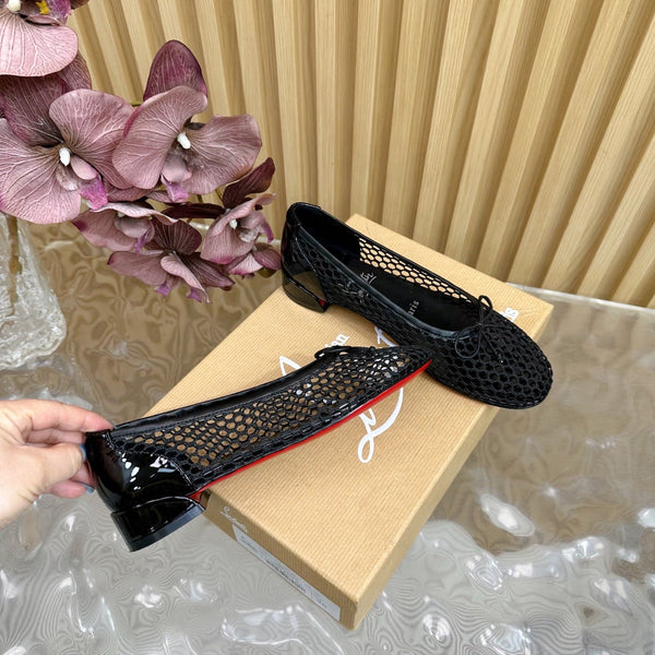 CL 25 Mary Jane Pumps Black Mesh 317852