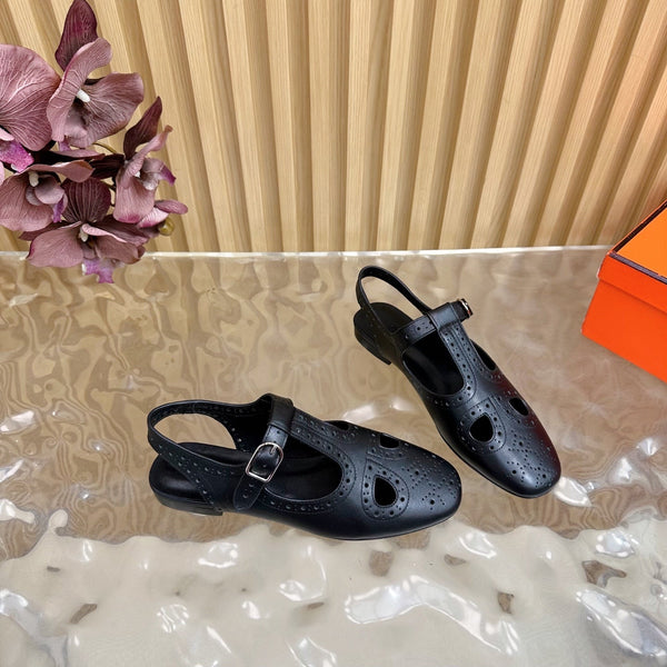 HM 25 Kim Slingback Black Lambskin 352959