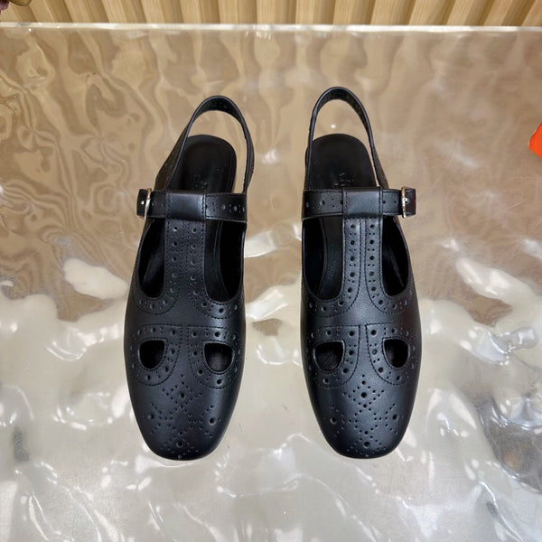 HM 25 Kim Slingback Black Lambskin 352959