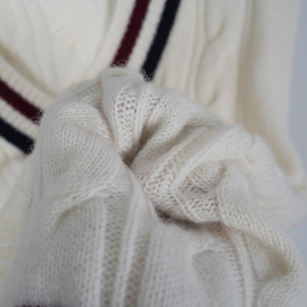 Celine Arc de Triomphe Vest White Cashmere