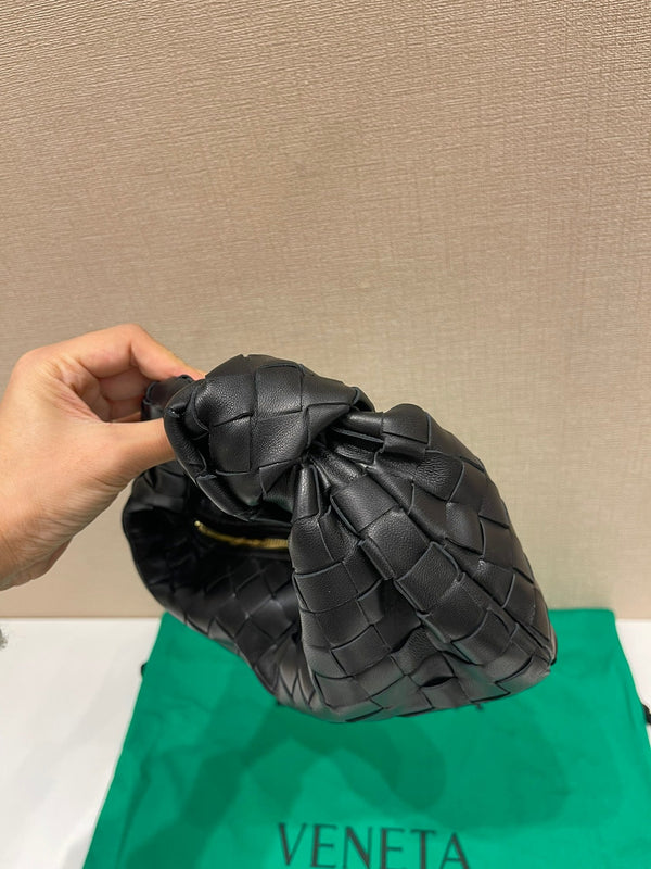 mini jodie 28 black lambskin