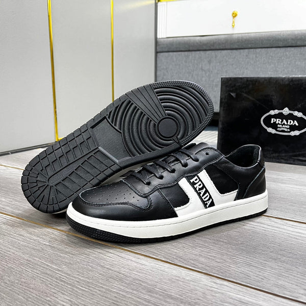 PRA TRAINER SHOES IN BLACK CALFSKIN