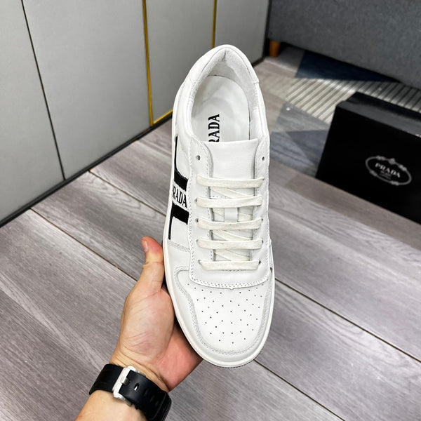 PRA TRAINER SHOES IN WHITE CALFSKIN