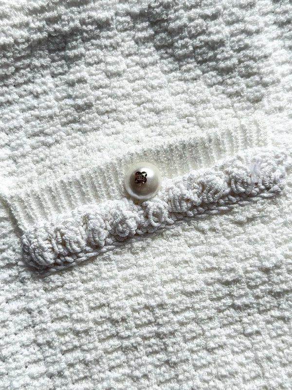 Chanel 25P Mini Skirt White Tweed 237298