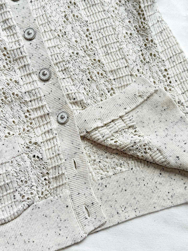 CC 25 Knitted Sweater White Wool 291301