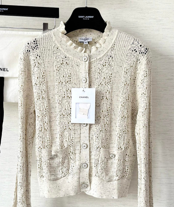 CC 25 Cardigan Beige Wool