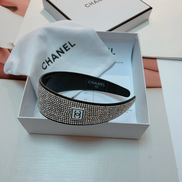 WHITE WITH CRYSTALS HAIRBAND RESIN FOR WOMEN 124679