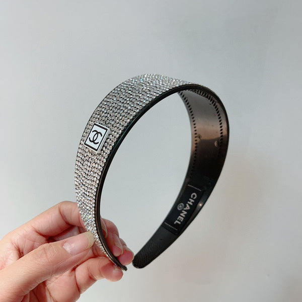 WHITE WITH CRYSTALS HAIRBAND RESIN FOR WOMEN 124679