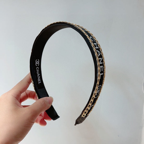 HAIRBAND CC LOGO BLACK FOR WOMEN 124683