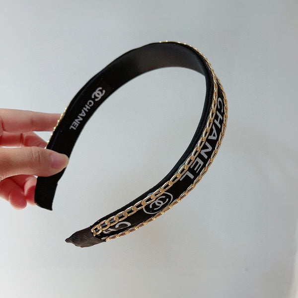HAIRBAND CC LOGO BLACK FOR WOMEN 124683